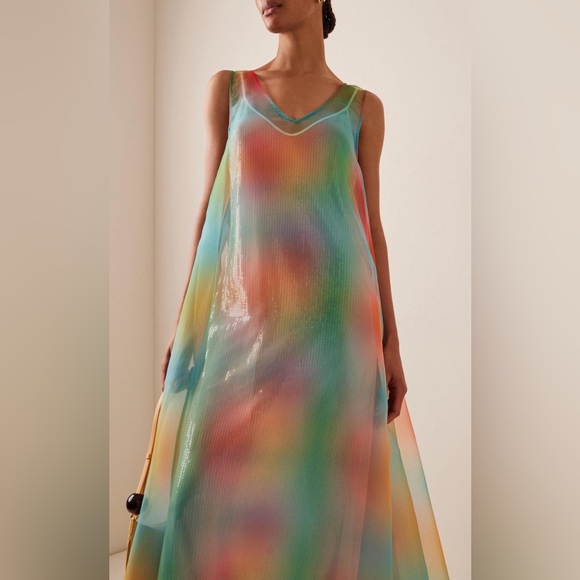 STAUD Samantha Sequin Multi Aura Maxi Dress - Picture 7 of 10